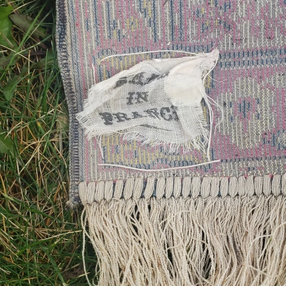 Vintage Turkish Prayer Rug made in France- PM2